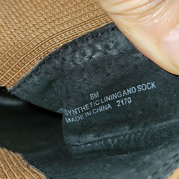 Chelsea & Violet Suede Leather Chunky Boots - Picture 9 of 12